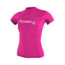 ONeill Wms Basic Skins S/S Rash Guard foxpink