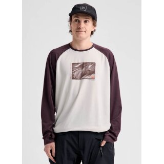 Burton Mns Roadie Base Layer Tech T-Shirt stout white/bear hug brown