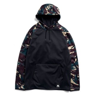 Burton Mns Crown Weatherproof Pullover Fleece seersucker/true black