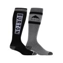 Burton Mns Weekend Midweight Socks 2-Pack true black