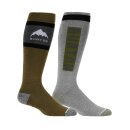 Burton Mns Weekend Midweight Socks 2-Pack dried moss