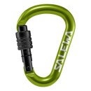 Salewa Karabiner HMS G2 Small Screw fluo grün