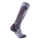 UYN Lady Ski All Mountain Socks light grey melange/coral