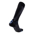 UYN Man Ski Comfort Fit Socks medium grey melange/azure Größe 45/47