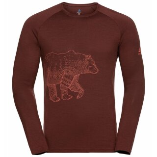 Odlo Alliance T-Shirt L/S Crew Neck andorra - bear print